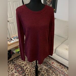 Lety & Me Josey Elbow Patch Sweater Size M